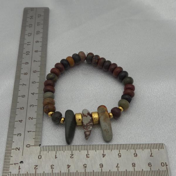 Picasso Jaspis armband – elastiek