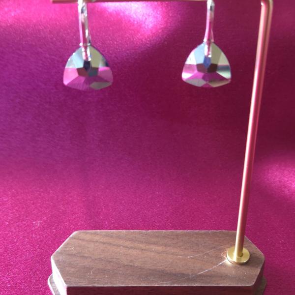 925 zilveren leverback oorbellen met Oostenrijks kristal