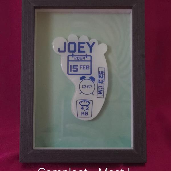 Lieve baby voet - kraam cadeau - geboorte - Custom