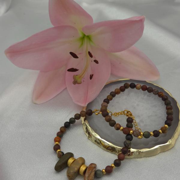 Picasso Jaspis armband – fijn