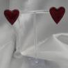 Thumbnail for Handgemaakte epoxy oorstekers 'hart groot' - rood glitter