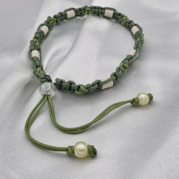 Unieke handgemaakte set voor hond en baas – Salie groen