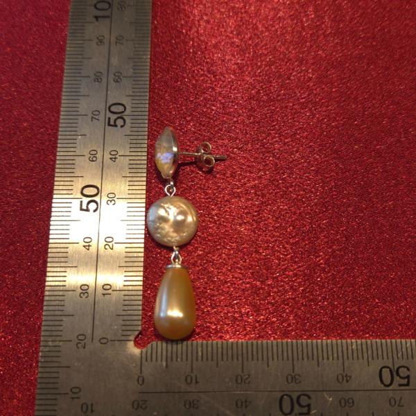 925 zilveren oorbellen met Oostenrijks kristal en zoetwaterparels