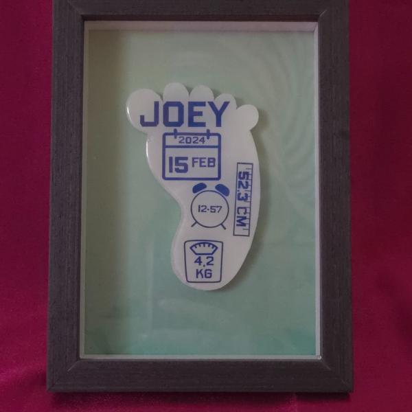 Lieve baby voet - kraam cadeau - geboorte - Custom