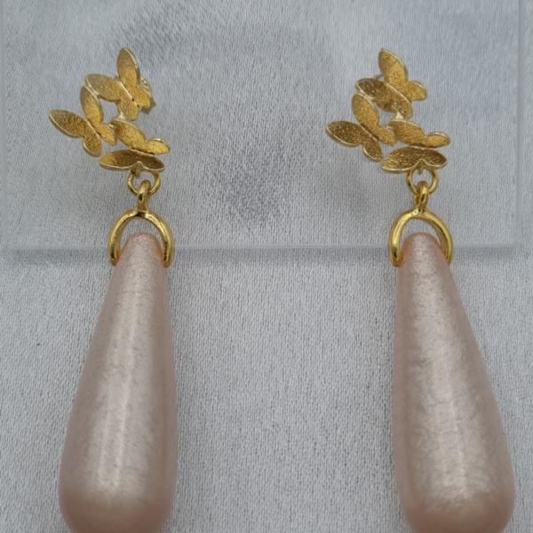 Handgemaakte Polaris oorbellen 'vlinders'