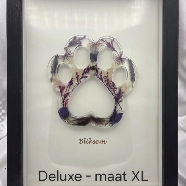 Grote poot hond of kat - haar en/of as verwerking - custom item