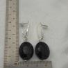 Thumbnail for Oorbellen met zwarte kristalglas hanger