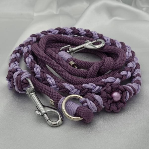 Unieke handgemaakte set voor hond en baas – Lavendel