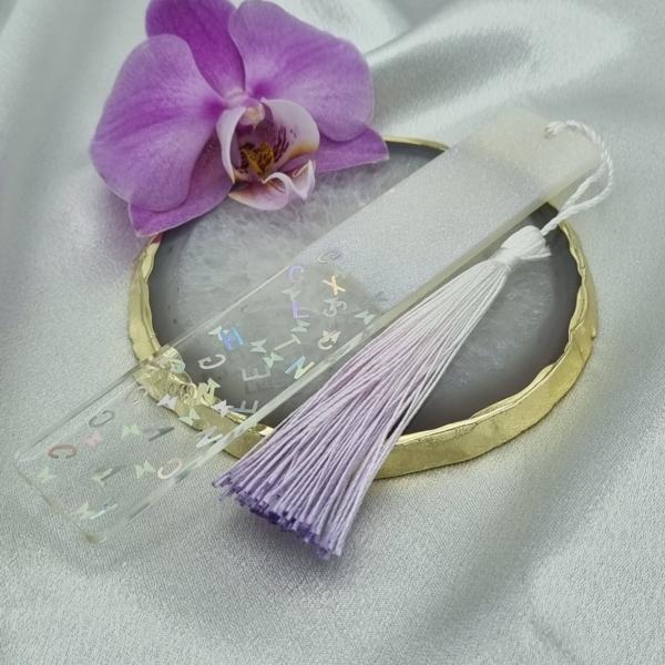 Boekenlegger ´letters´ lila