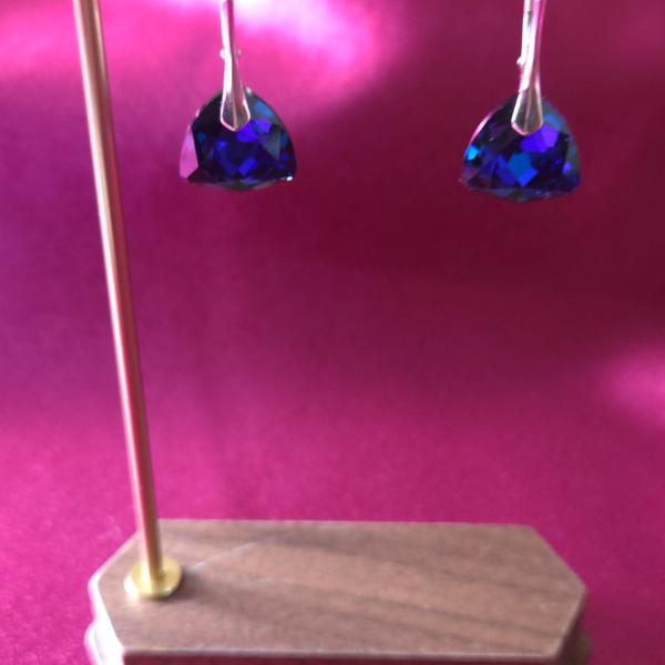 925 zilveren leverback oorbellen met Oostenrijks kristal