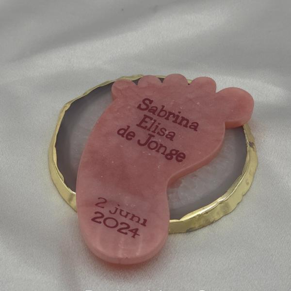 Lieve baby voet - kraam cadeau - geboorte - Custom