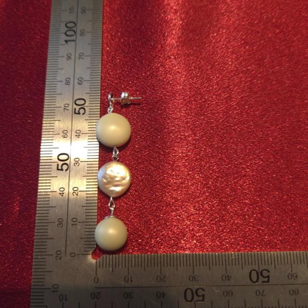 925 zilveren oorbellen met kristal parels en zoetwater parels - 2 kleuren beschikbaar