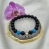 Thumbnail for Handgemaakte herenarmband Black Onyx doodskop