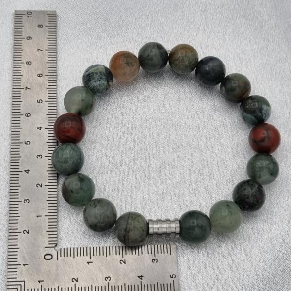 Handgemaakte herenarmband Afrikaans bloedsteen