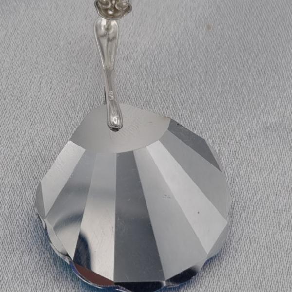 925 zilveren oorbellen met XL kristallen schelphanger