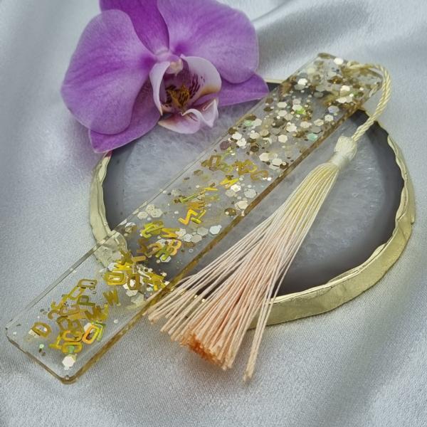 boekenlegger ´letters´ goud