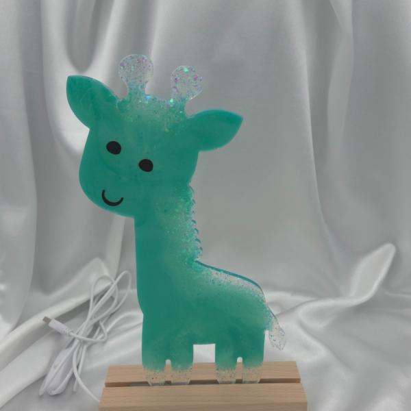 Nachtlampje 'giraf' - personalisatie mogelijk
