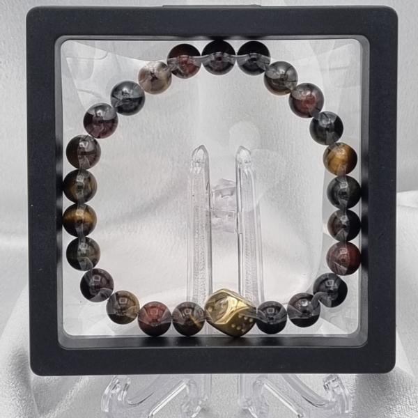 Handgemaakte herenarmband Tijgeroog