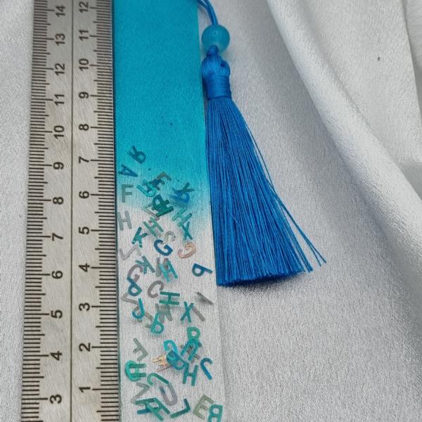 Boekenlegger ´letters´ blauw