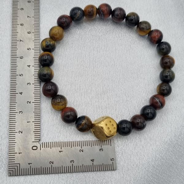 Handgemaakte herenarmband Tijgeroog