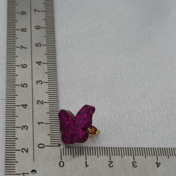 Handgemaakte epoxy oorstekers 'vlinder'