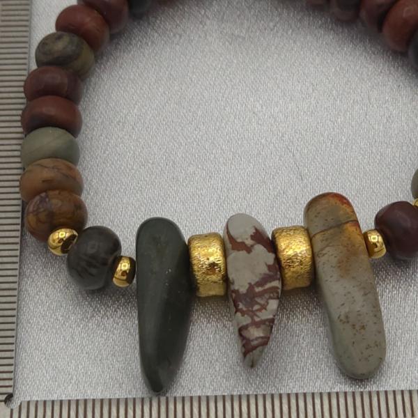 Picasso Jaspis armband – elastiek