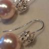 Thumbnail for 925 zilveren oorbellen met roosjes, kristal- en zoetwaterparels
