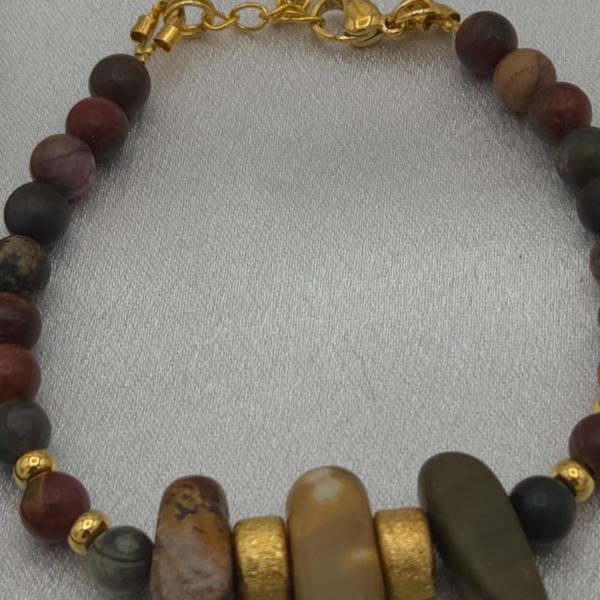 Picasso Jaspis armband – verstelbaar