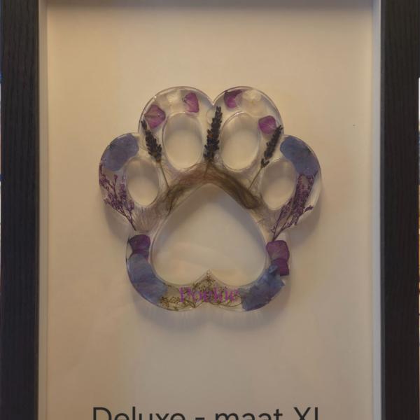 Grote poot hond of kat - haar en/of as verwerking - custom item