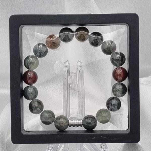 Handgemaakte herenarmband Afrikaans bloedsteen