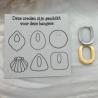 Thumbnail for RVS creolen voor epoxy hangers - U klein