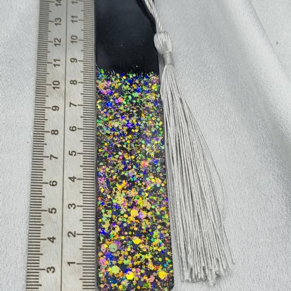 Boekenlegger ´glitter´ zwart