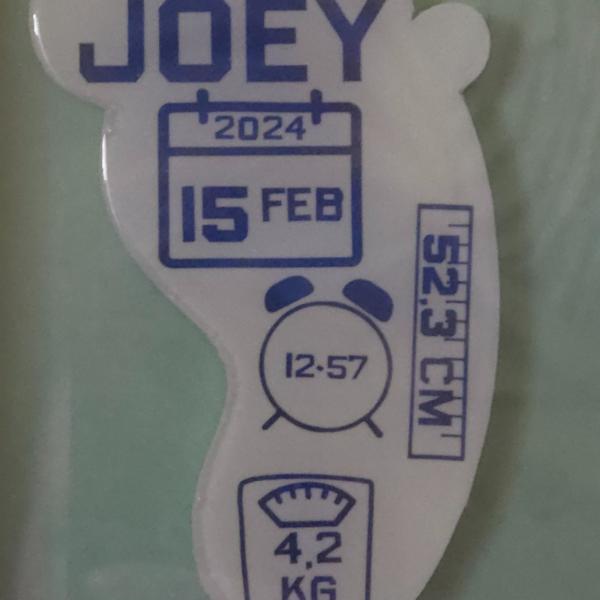 Lieve baby voet - kraam cadeau - geboorte - Custom