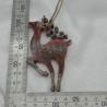 Thumbnail for Set van 4 handgemaakte kersthangers - rendieren - ornament voor in de kerstboom