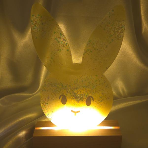 Nachtlampje 'konijn' - personalisatie mogelijk