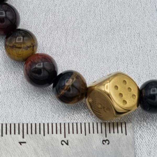 Handgemaakte herenarmband Tijgeroog