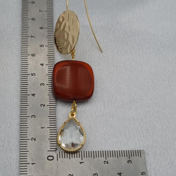 Handgemaakte vergulde statement oorbellen